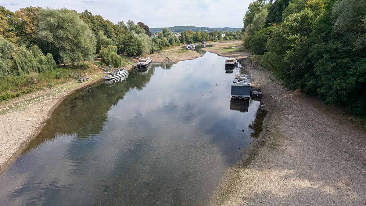 DWD warnt vor anhaltender Bodentrockenheit – Auch das Siebengebirge leidet unter der Trockenheit 1 tote rheinarm