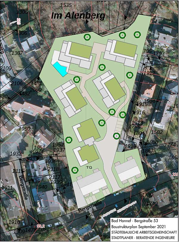 Bergstraße 53: Bis zu 54 Wohnungen geplant 2 Baustrukturplan 2021