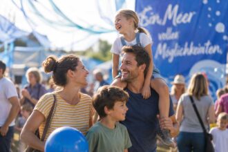 Familienfest KI generierte Illustration