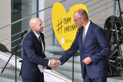 Ronald "Ronny" Rauhe und Friedrich Merz am 03.09.2026