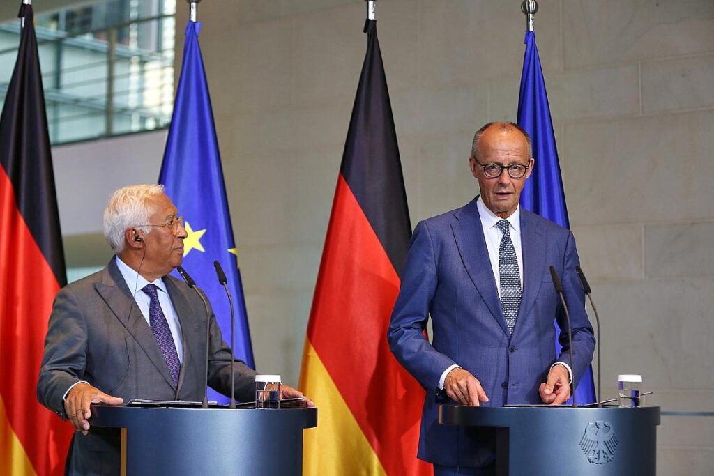 Antonio Costa und Friedrich Merz am 09.09.2026