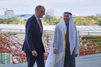 Friedrich Merz und Muhammad bin Zayid Al Nahyan am 10.09.2026