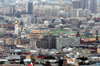 Blick über Moskau mit dem Kreml (Archiv)