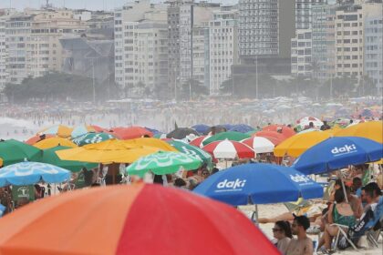 Strand der Copacabana in Rio de Janeiro, Brasilien (Archiv)